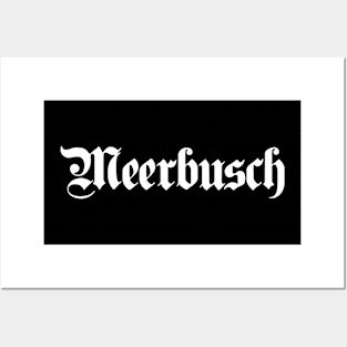 Meerbusch written with gothic font Posters and Art